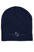 Load image into Gallery viewer, sleep naked apparel classic beanie navy blue
