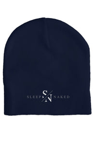 sleep naked apparel classic beanie navy blue